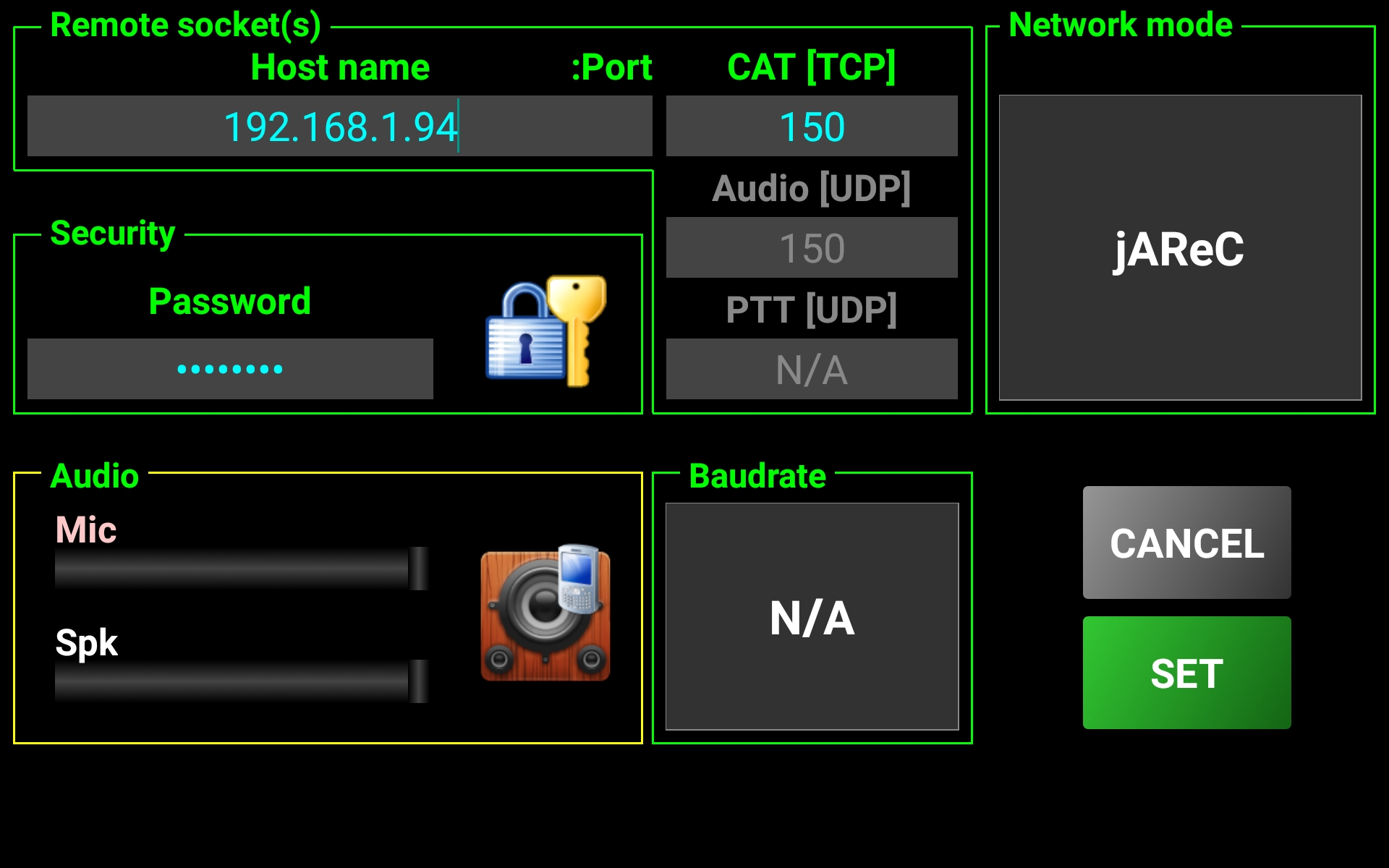 Pocket RxTx V3 Pro - Network Configuration